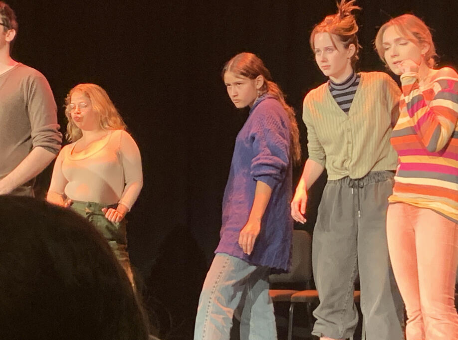 Samara Hernandez doing Improv with Spoiler Alert